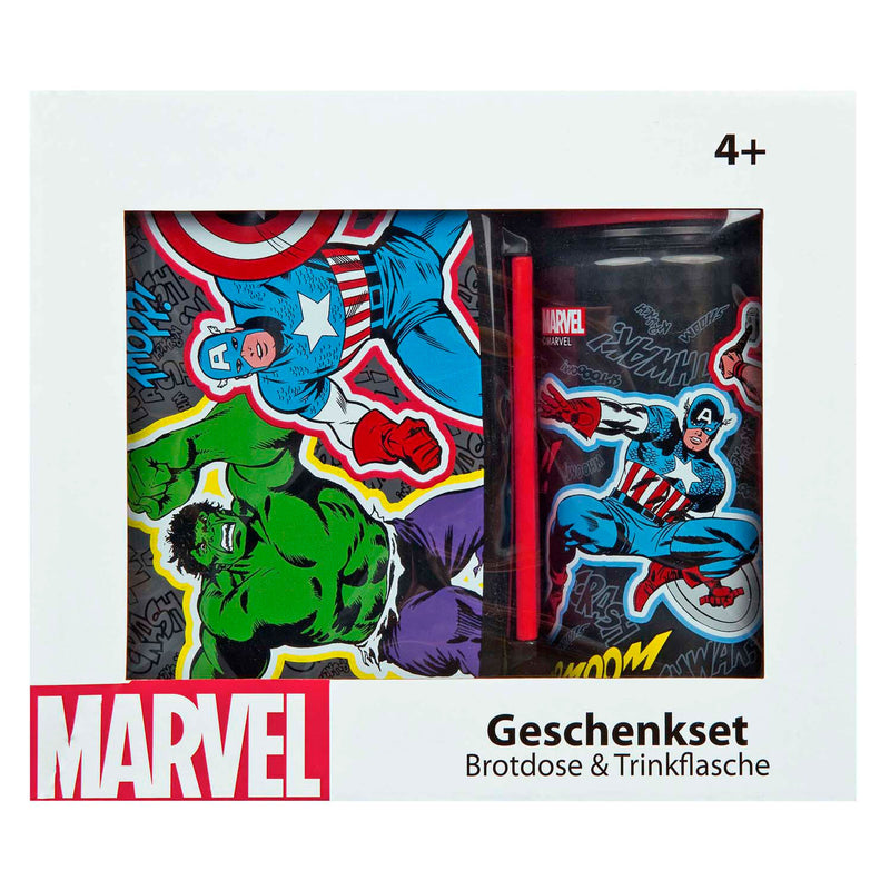 Afbeelding laden in galerijviewer, Undercover broodtrommel en drinkbeker set marvel avengers
