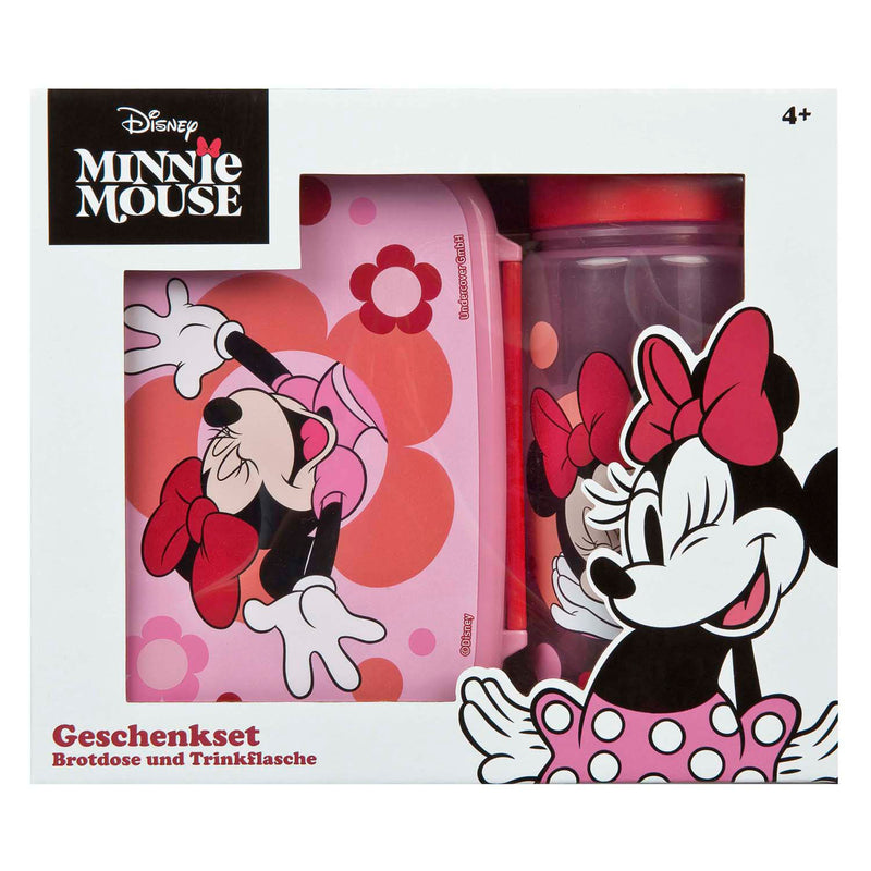 Afbeelding laden in galerijviewer, Undercover broodtrommel en drinkbeker set minnie mouse
