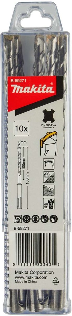 Makita b-59271 b2s: betonboor 6 x 160 mm sds-plus
