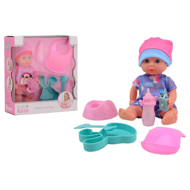 Johntoy john toy baby rose drink + plaspop 20cm