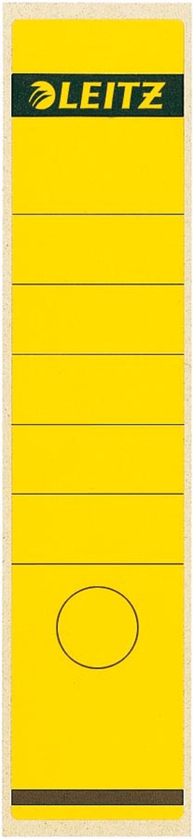 Leitz rugetiketten formaat 61 x 285 cm geel