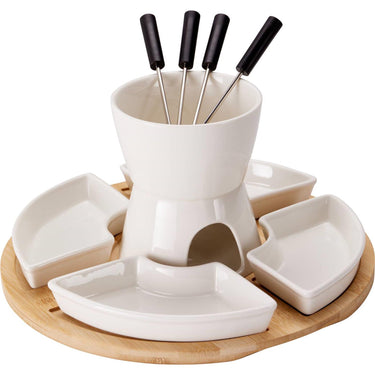Excellent houseware chocoladefondue 4-persoons 11-delig porselein