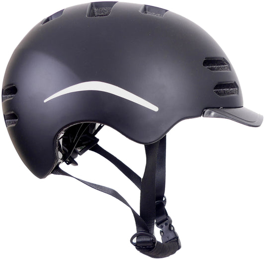 Edge fietshelm urban e-bike pedelec large (58-62cm) - zwart - nta 8776 keurmerk (bromfiets speed pedelec)