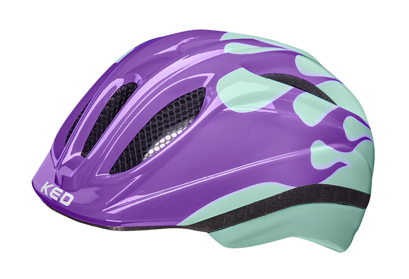 Afbeelding laden in galerijviewer, Ked fietshelm meggy ii trend s m (49-55cm) - flame lilac mint
