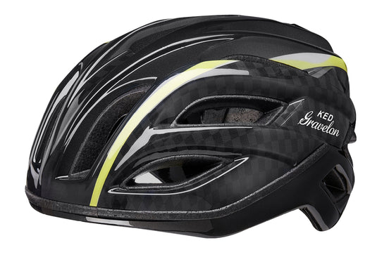 Fietshelm KED Gravelon L (58-61cm) - checkeRood flag