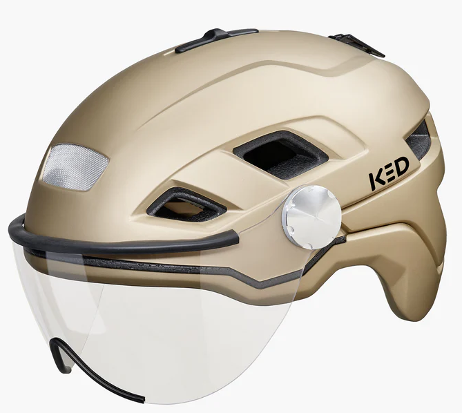 Afbeelding laden in galerijviewer, Ked Fietshelm B-Vis X-Lite M (52-58cm) Goud metallic matt
