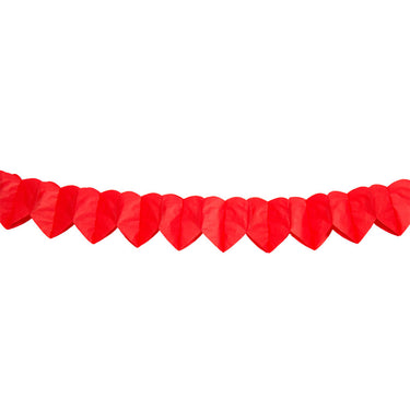 Folat bv papieren minislinger - rood hart, 2mtr.