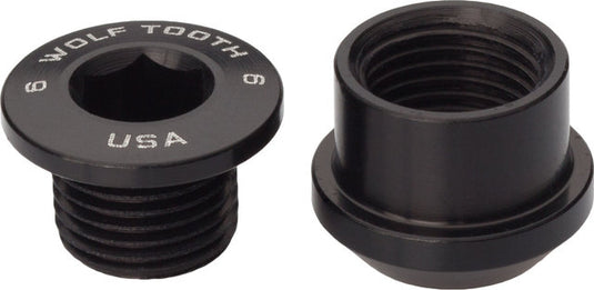 Wolf tooth components chain ring bolt set, 4-arm 6 mm