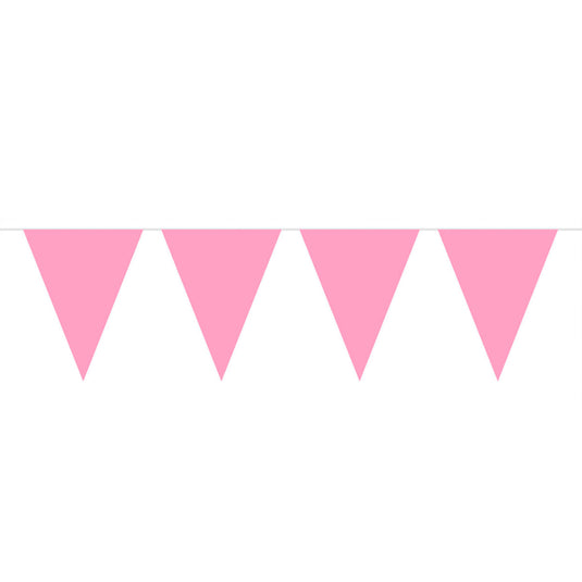 Folat bv roze mini vlaggenlijn, 3mtr.
