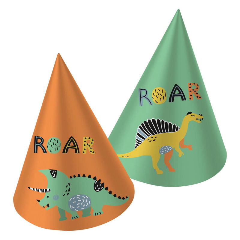 Afbeelding laden in galerijviewer, Folat bv papieren feesthoedjes dino roars, 6st.
