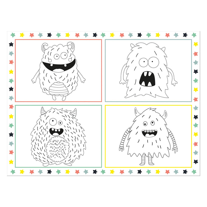 Afbeelding laden in galerijviewer, Folat bv kleurplaat placemat monster bash, 6st.
