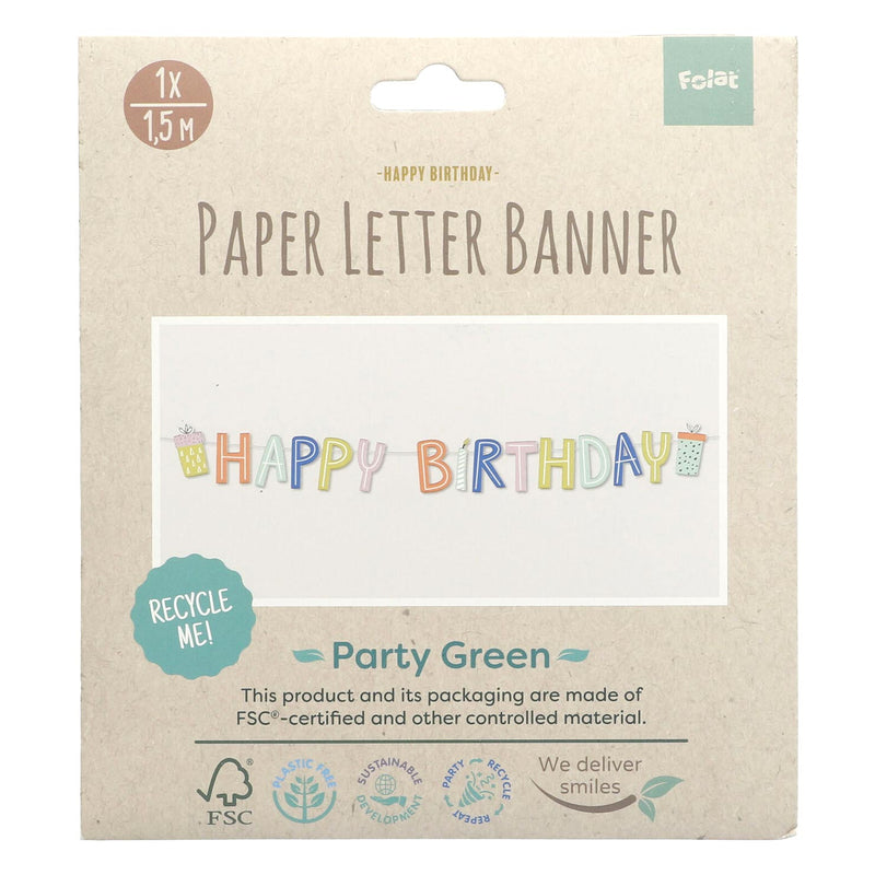 Afbeelding laden in galerijviewer, Folat bv letterslinger eco party 1,5 meter
