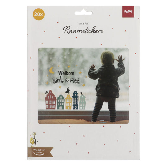 Folat bv raamstickers welkom sint piet