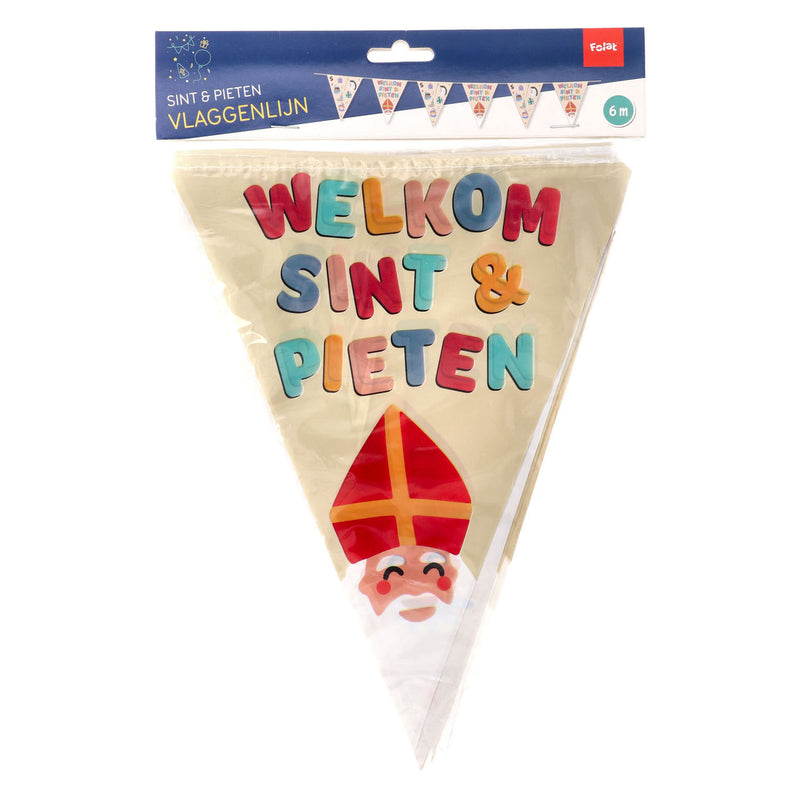 Afbeelding laden in galerijviewer, Folat bv vlaggenlijn welkom sint pieten, 6 meter
