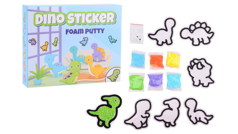 Afbeelding laden in galerijviewer, Johntoy maak je eigen dino foam stickers

