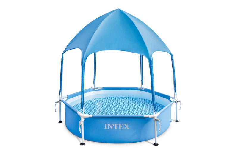 Afbeelding laden in galerijviewer, Intex canopy klein frame zwembad 183 x 38 cm
