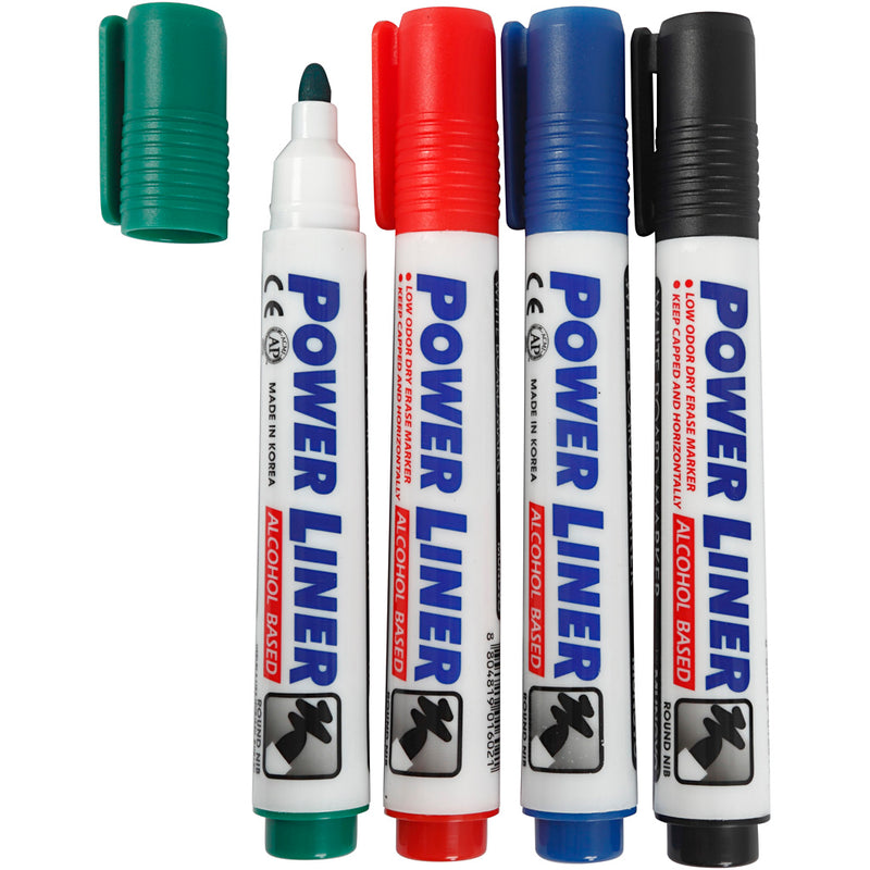 Afbeelding laden in galerijviewer, Https: www.cchobby.nl whiteboard-stiften-lijndikte-4-mm-zwart-blauw-groen-rood-4-stuk-1-doos

