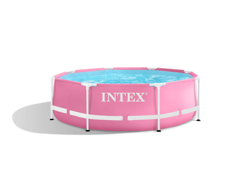Afbeelding laden in galerijviewer, Intex pink metal frame zwembad 244 x 76 cm
