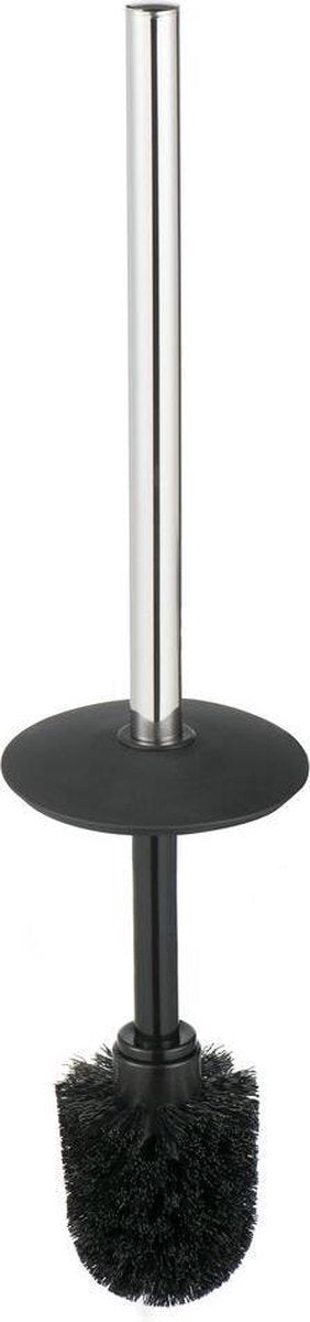 Geesa wynk toiletborstel met steel - chroom zwart
