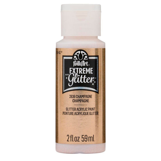 Folkart • extreme glitter acrylic paint champagne 59ml