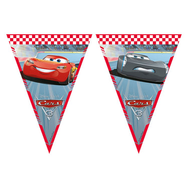 Globos papieren vlaggenlijn fsc disney cars 3, 3mtr.