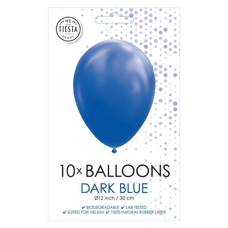 Afbeelding laden in galerijviewer, Globos ballonnen donkerblauw 30cm, 10st.
