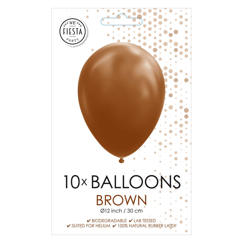 Afbeelding laden in galerijviewer, Globos ballonnen bruin, 30cm, 10st.
