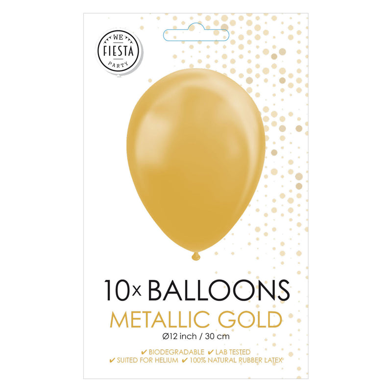 Afbeelding laden in galerijviewer, Globos ballonnen metallic goud 30cm, 10st.
