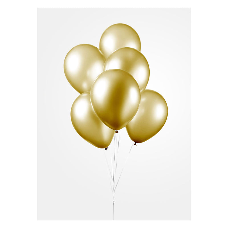 Afbeelding laden in galerijviewer, Globos ballonnen metallic goud 30cm, 10st.
