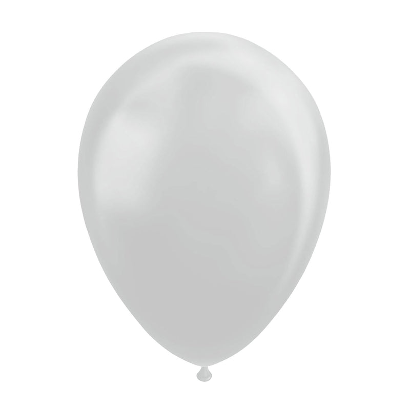 Afbeelding laden in galerijviewer, Globos ballonnen metallic zilver 30cm, 10st.
