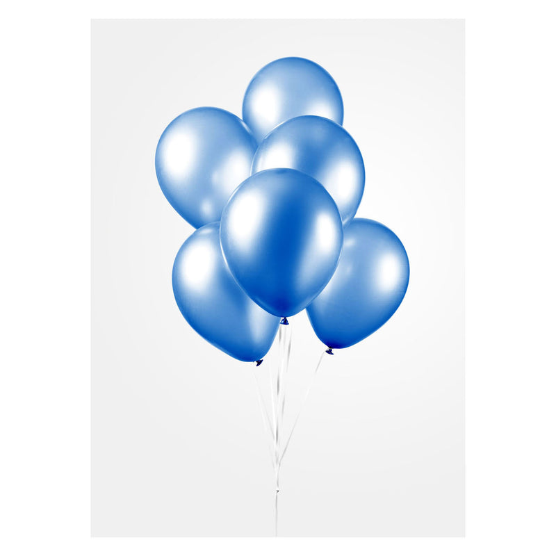 Afbeelding laden in galerijviewer, Globos ballonnen metallic blue 30cm, 10st.
