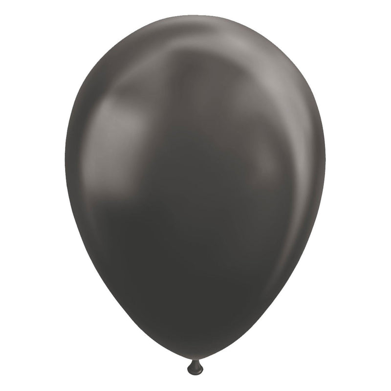 Afbeelding laden in galerijviewer, Globos ballonnen metallic zwart 30cm, 10st.

