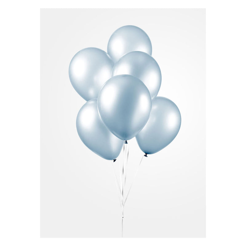 Afbeelding laden in galerijviewer, Globos ballonnen pearl lichtblauw 30cm, 10st.
