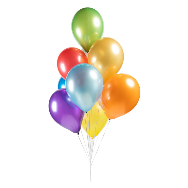 Afbeelding laden in galerijviewer, Globos ballonnen metallic pearl mix kleuren 30cm, 10st.
