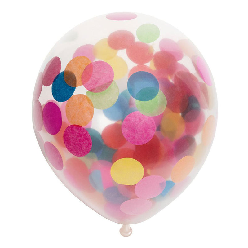 Afbeelding laden in galerijviewer, Globos confetti ballonnen papieren confetti mix 30cm, 6st.
