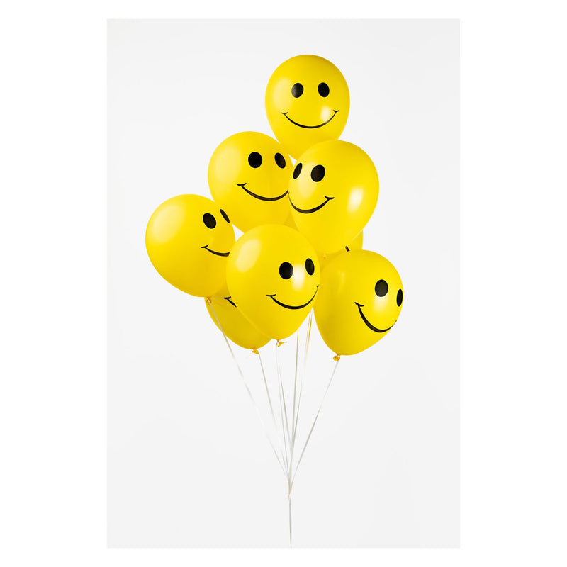 Afbeelding laden in galerijviewer, Globos ballonnen smile geel 30cm, 8st.
