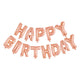 Globos folieballon tekst happy birthday rose goud