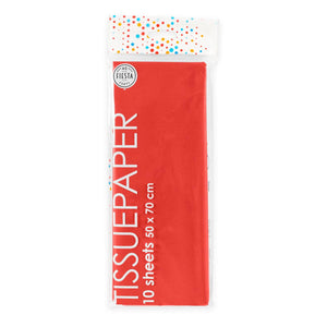 Globos tissuepapier 10 vellen rood, 50x70cm