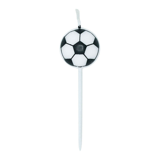 Globos taartkaarsen 2,4cm voetbal - 5st.