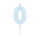 Globos taartkaars 4,5cm pastel blauw no. 0