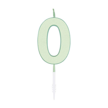 Globos taartkaars 4,5cm pastel mint no. 0