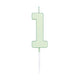 Globos taartkaars 4,5cm pastel mint no. 1