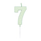Globos taartkaars 4,5cm pastel mint no. 7