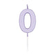 Globos taartkaars 4,5cm pastel lila no. 0