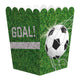 Globos papieren snackboxen voetbal - 8st.