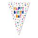 Globos vlaggenlijn happy birthday - 10m