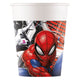 Globos papieren bekers 200ml spiderman world of web - 8st.