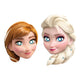 Globos papieren maskers frozen 2 - 6st.