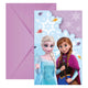 Globos uitnodigingen met enveloppen frozen idyllic wonder - 6st.