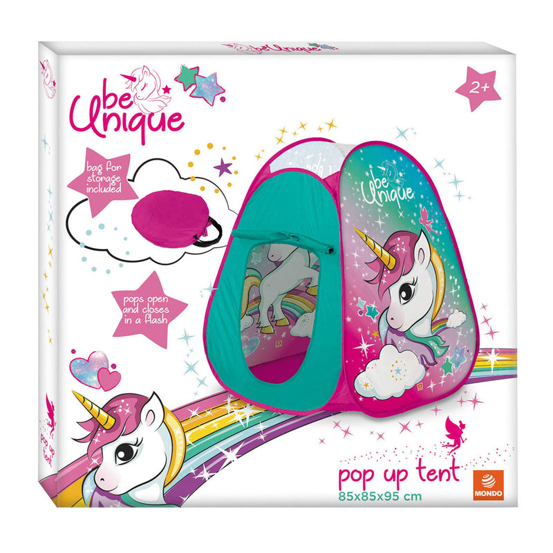 Afbeelding laden in galerijviewer, Mondo pop-up speelhuistent eenhoorn voor kinderen - unicorn tent.
